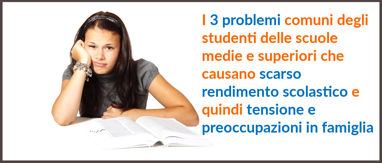 I 3 problemi studenti titolo